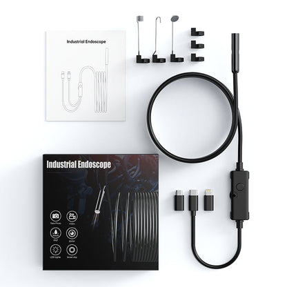 [GOLD] FlexScope Pro – Plug & View Inspection Cam with 5M Bendable Cable and Swappable Tool Tips