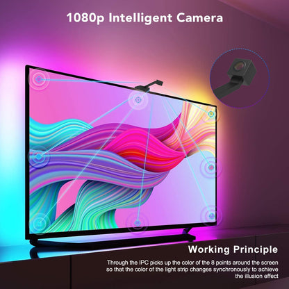 [GOLD] GlowSync™ HD – Smart LED TV Backlight Strip with Real-Time Screen Sync (50–65” TVs Only)