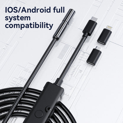 [GOLD] FlexScope Pro – Plug & View Inspection Cam with 5M Bendable Cable and Swappable Tool Tips