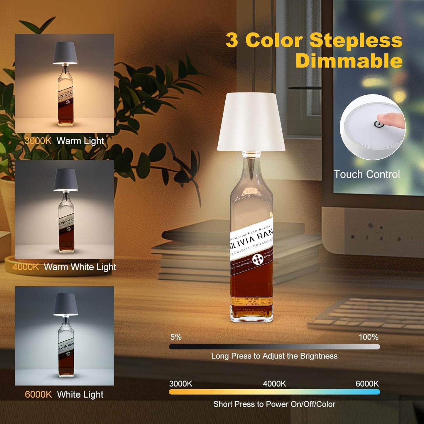 [KYD's Choice] BottleGlow™ Luxe Ambient Touch Lamp