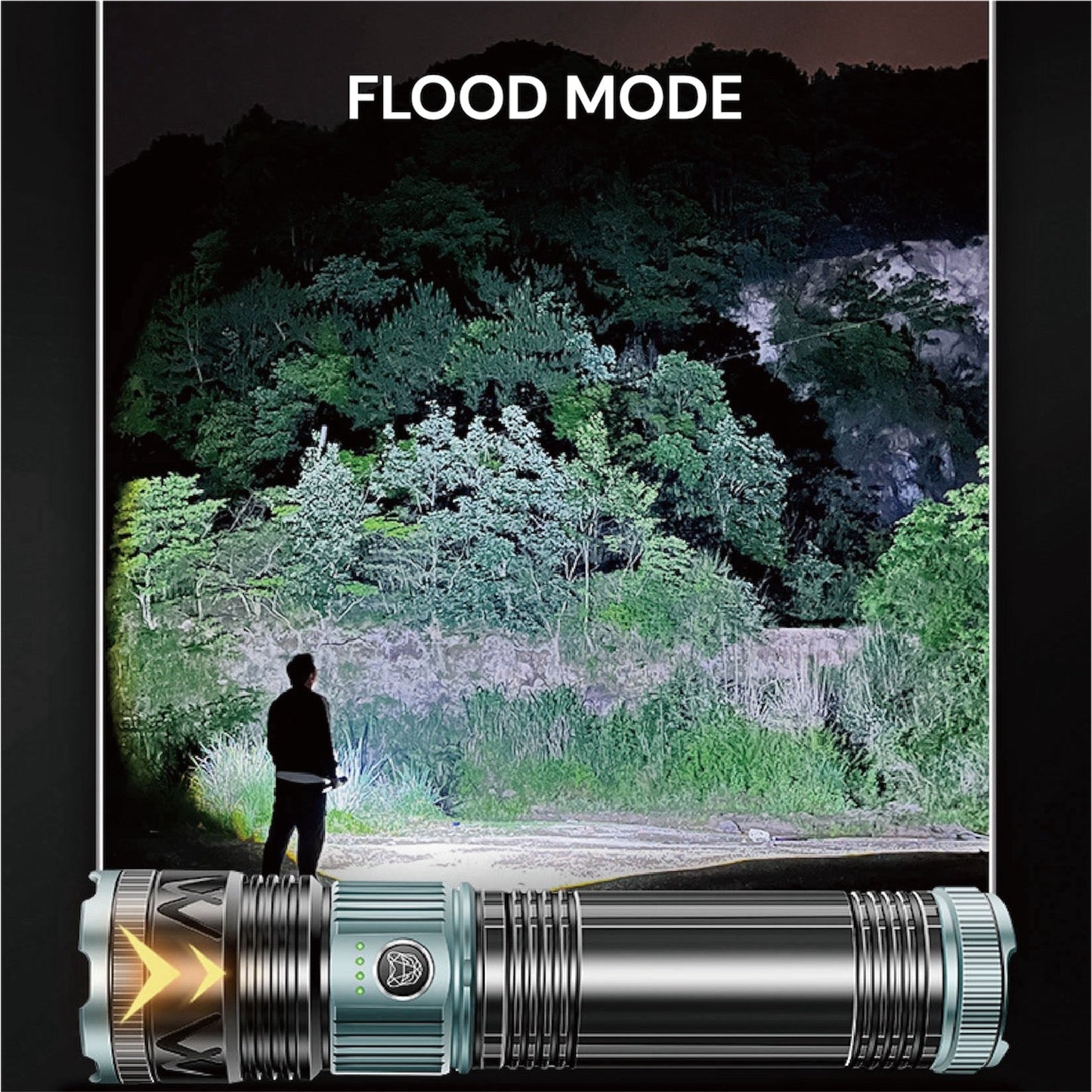 [GOLD] TorchMaster X9 Multi-Mode Tactical Flashlight