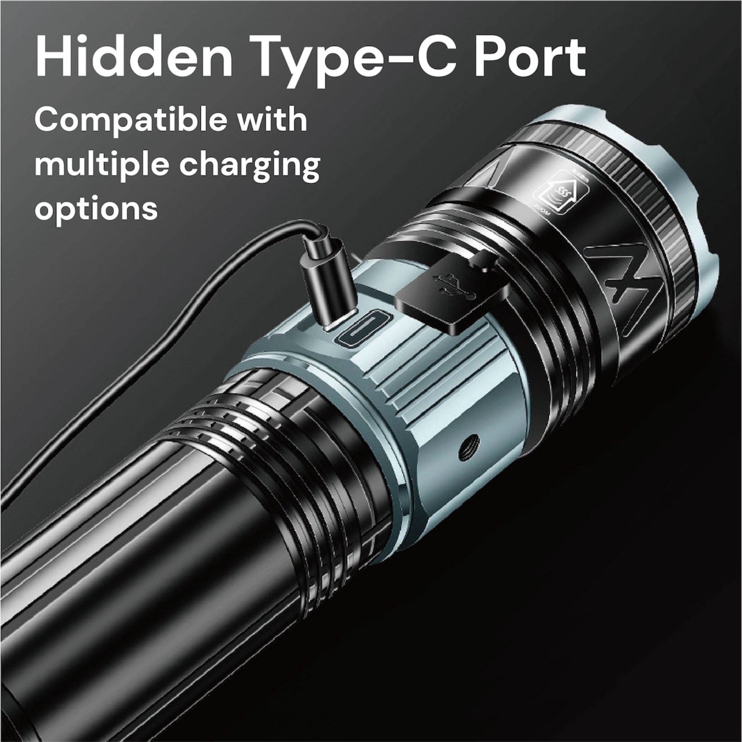 [GOLD] TorchMaster X9 Multi-Mode Tactical Flashlight