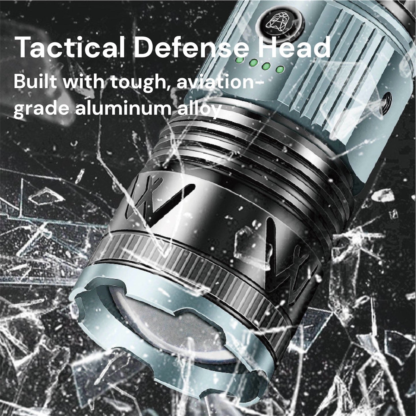 [GOLD] TorchMaster X9 Multi-Mode Tactical Flashlight