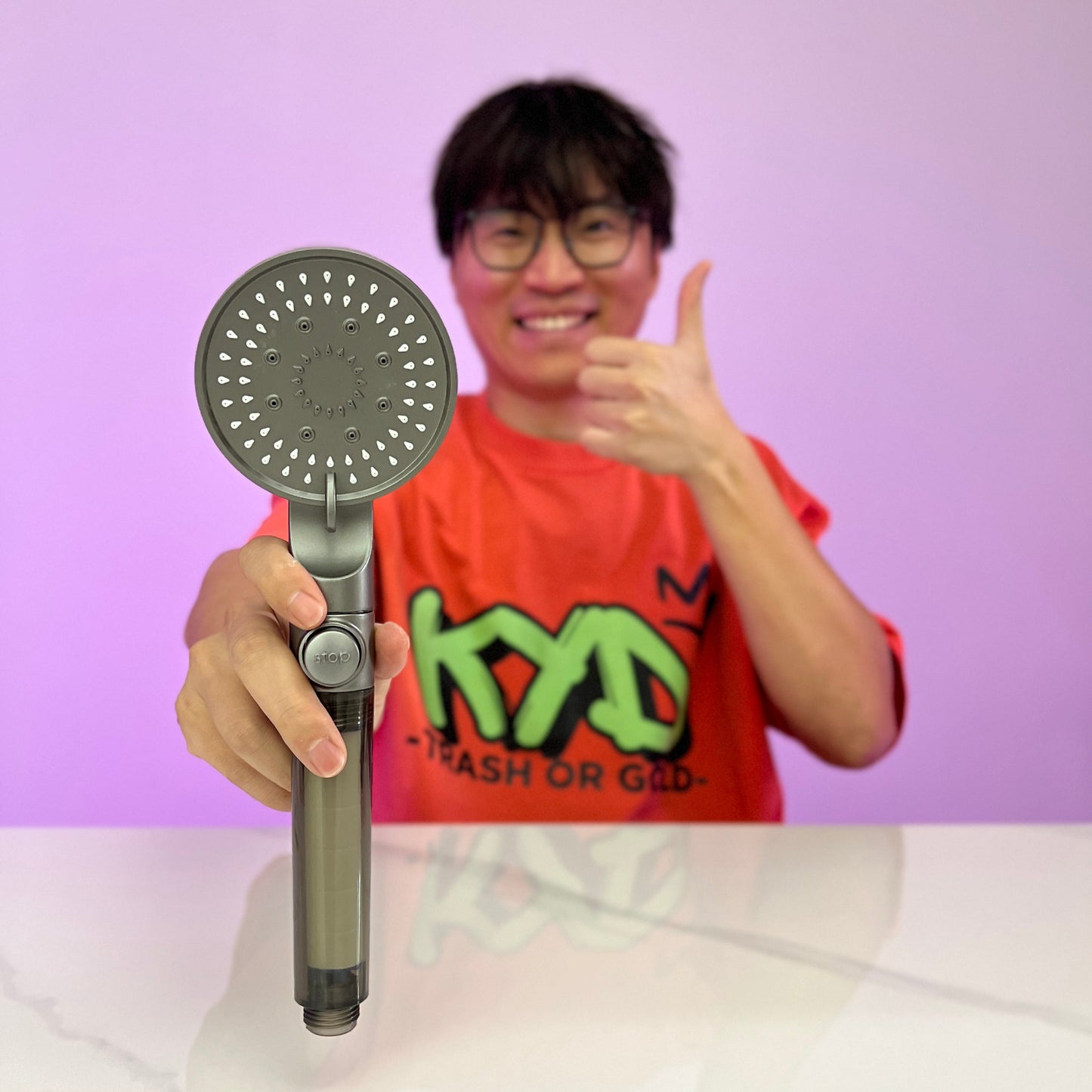 [GOLD] HydroBoost High Pressure 5-Mode Filtered Shower Head