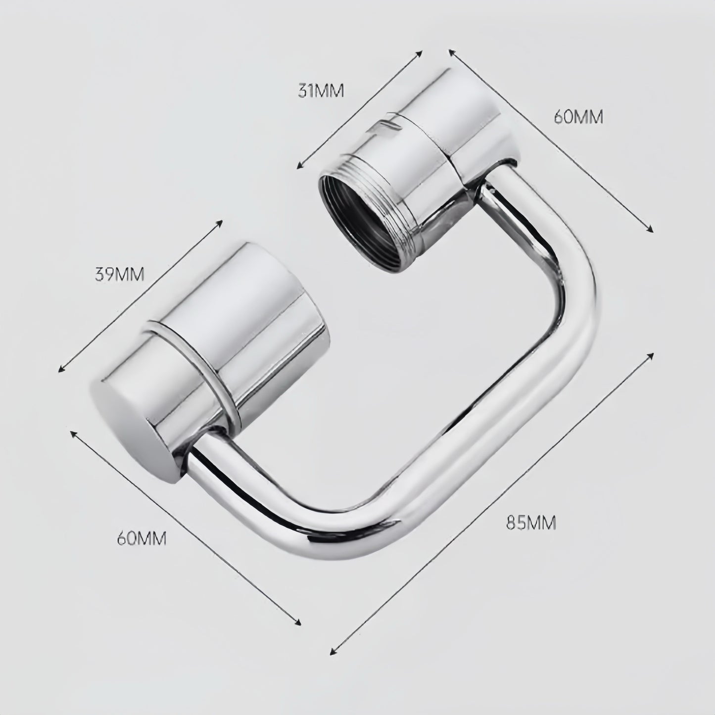 [GOLD] FlexiFlow 1080° Rotating Faucet Extender
